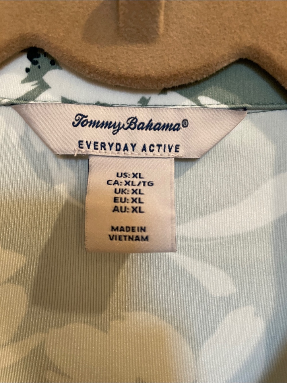 Tommy Bahama Sage Green Floral Zip Bomber Jacket - Picture 2 of 2